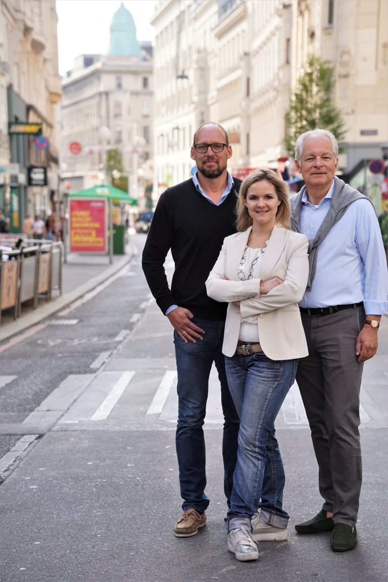 Vorstandsmitglieder der IG Kaufleute am Neubau - Neubaugasse